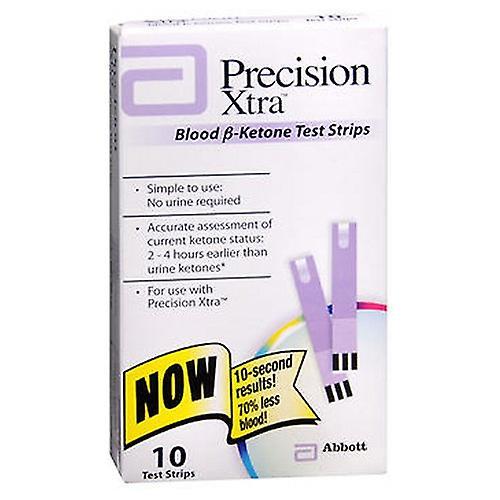 Strisce reattive Precision Xtra Blood B-Chetone, conteggio di 10 (confezione da 1) on Productcaster.