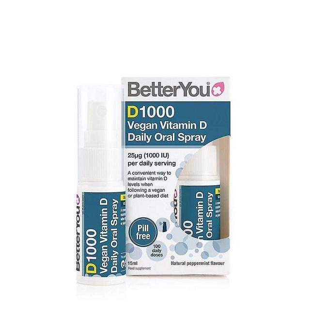 Better You BetterYou DLux1000 Vegan Vitamina D Spray orale 15ml on Productcaster.