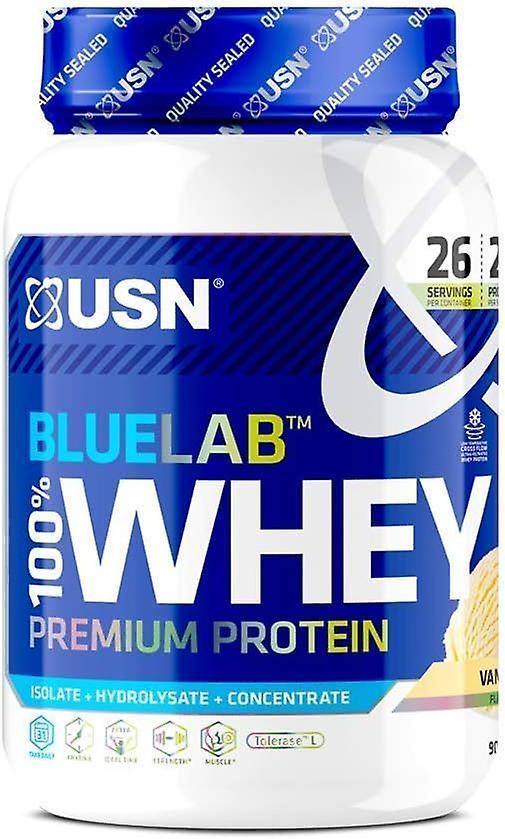 908g USN Blue Lab Whey Isolate Protein Powder Gym Muscle Building Vanilla Shake on Productcaster.