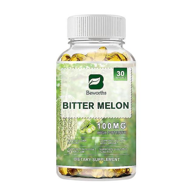 Guoguo Organic Bitter Melon Capsules Herbal Supplement,glucose Metabolism,weight Management,glucose Responsive Plant Extract Diet 30pcs on Productcaster.