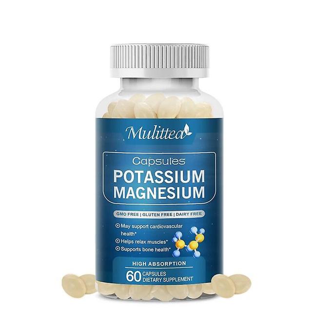 Muliitea Potassium Magnesium Capsule Relieve Twitches Muscle Cramps Regulate Sleep Quality For AdultsTIB TIB . 60pcs on Productcaster.