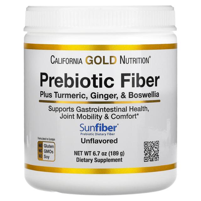 California Gold Nutrition Californien Gold Nutrition, Prebiotic Fiber Plus gurkemeje, Ingefær, & Boswellia, 6,7 oz (189 g) on Productcaster.