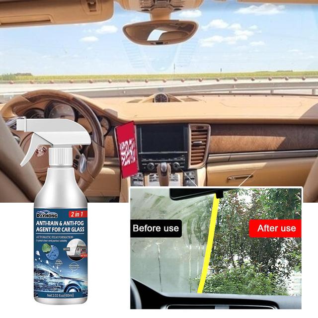 Anti-Rain Anti-Fog Car Coating Agent Spray Glass Windshield Rain Repellent Spray, 180/120/60ML 60 ML on Productcaster.