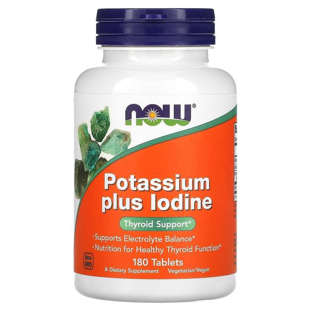 NOW Foods, Potassium Plus Iodine, 180 Tablets on Productcaster.