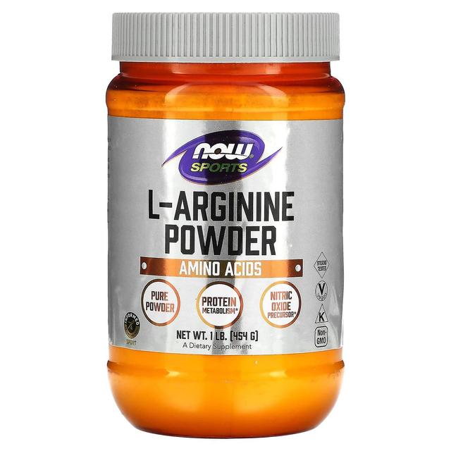 NOW Foods NU livsmedel, Sport, L-arginin pulver, 1 lb (454 g) on Productcaster.