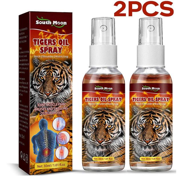 1/2pcs 30ml Tiger Oil Spray Traditionele Muscle Joint Spine Lumbar Pain Relief Full Body on Productcaster.