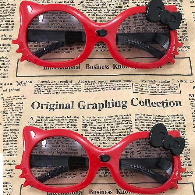 Duqi Hello Kitty Fashion Photo Glasses Rekwizyty Okulary przeciwsłoneczne Student Girls Cute Cartoon Okulary przeciwsłoneczne Sunshade Mirror A7 on Productcaster.