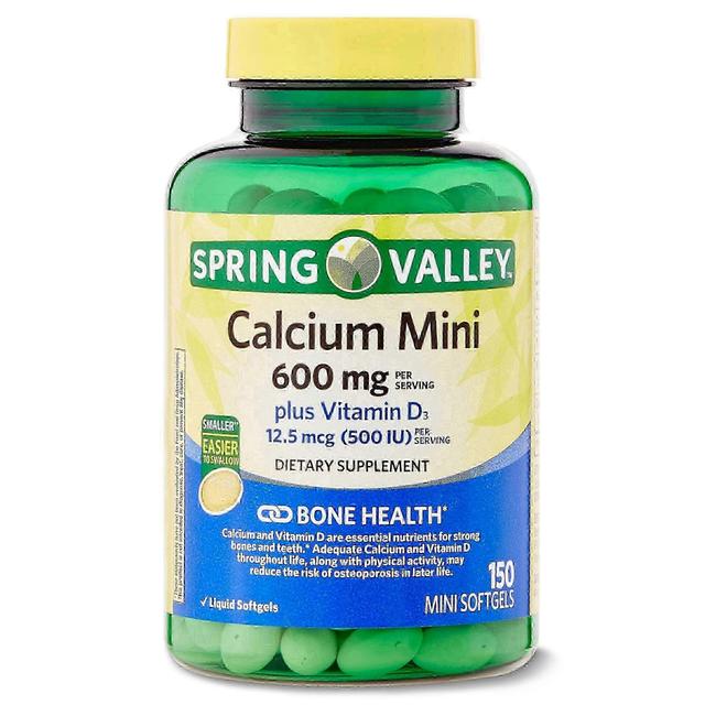 Spring Valley Vårdalen kalcium plus vitamin d3 mini softgels, 150 ea on Productcaster.