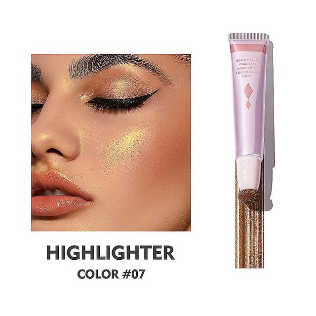 Scacv Zijdezachte vloeibare blush langdurige verhelderende wang met sponskop waterdichte highlighter blush stick 07 on Productcaster.