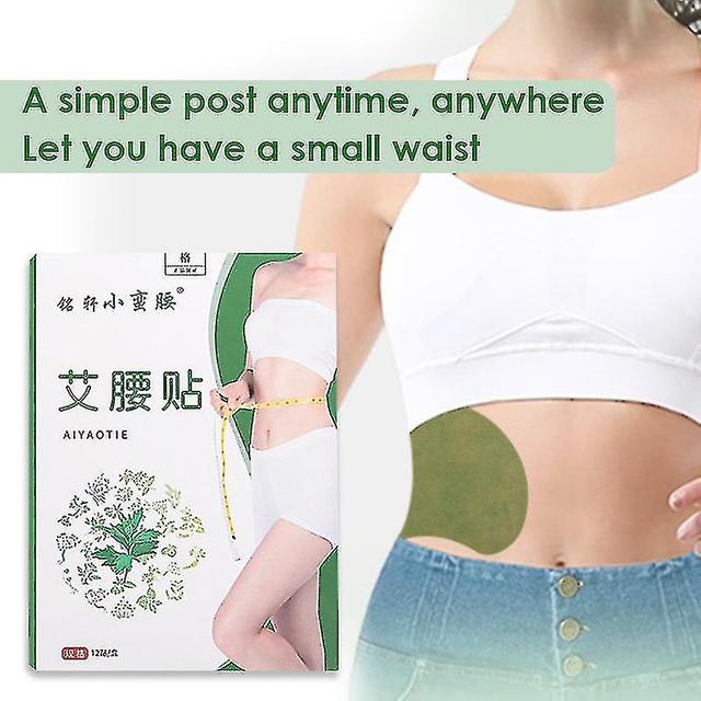 12pcs/box Wormwood Waist Slimming Patch Natural Herbal Detox Lose Weight Medical Plaster Slim Waist Belly Fat Burning Sticker on Productcaster.