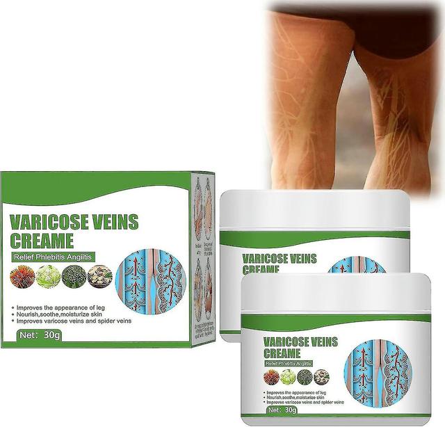 LZYSM Cremevital Varicose Vein Cream, Varicose Vein Cream For Legs, Eliminate Varicose Veins And Spider Veins, Relieve Pain -L 2pcs on Productcaster.