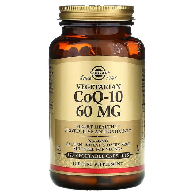 Solgar, Vegetarian CoQ-10, 60 mg, 180 Vegetable Capsules on Productcaster.