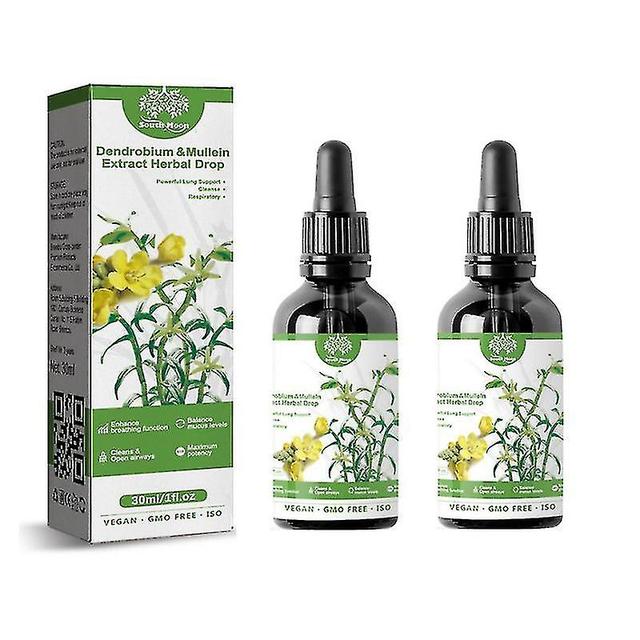 Ylhzg 2pcs Dendrobium Mullein Extract Lung Cleanse Respiratory Drops -y on Productcaster.