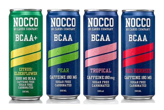 Nocco BCAA+ tikat fizzy kofeiiniton urheilu aminohappo energiajuoma - 330ml x 24 Tropical on Productcaster.