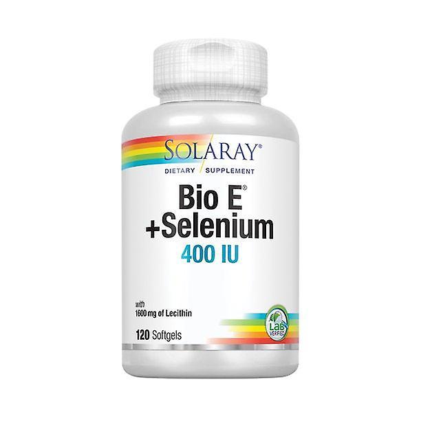 Solaray bio vitamin e with selenium 400iu | healthy cardiac function, antioxidant activity & skin support 120 softgels on Productcaster.