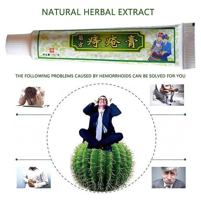 15g Hemorrhoids Ointment Plant Herbs Powerful Materials Hemorrhoids Cream on Productcaster.