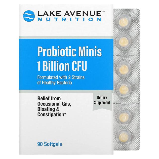 Lake Avenue Nutrition, Probiotic Minis, 2 Strain Blend, 1 Billion CFU, 90 Softgels on Productcaster.