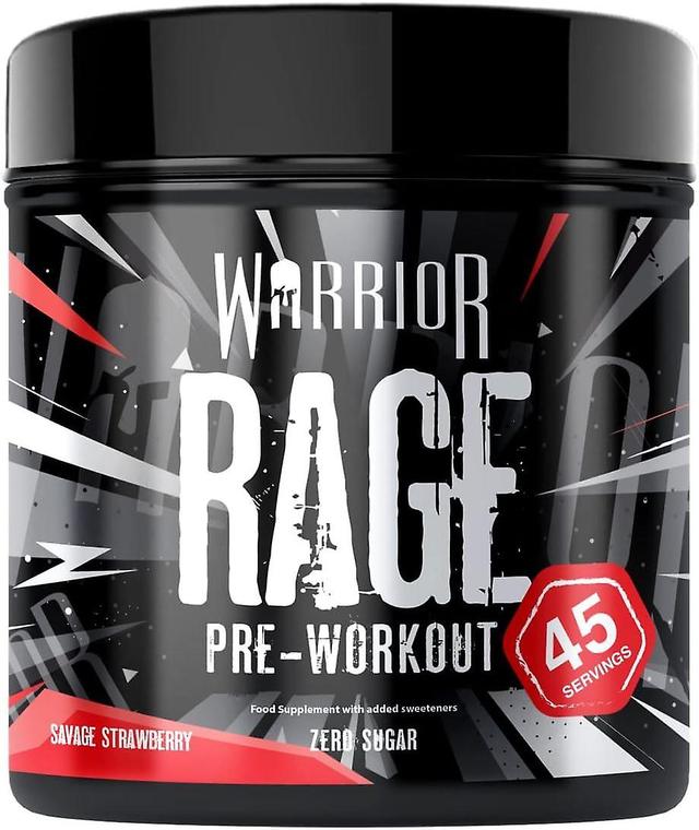 Warrior Rage Protein Shake Muscle Growth Workout Powder Savage Strawberry 392g on Productcaster.