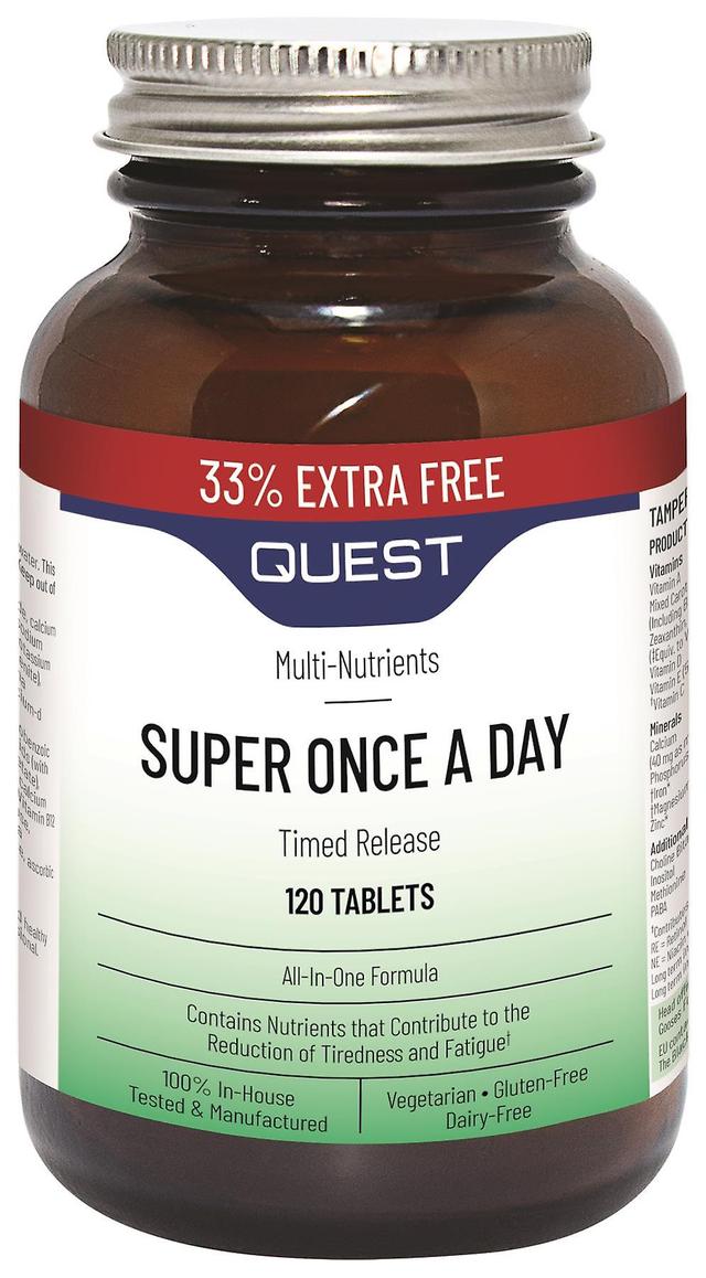 Quest Super Once A Day Timed Release Multivitamin - 90+30 Tablets on Productcaster.