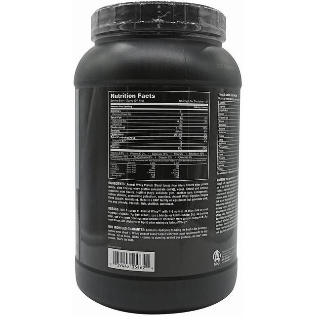 Universal Nutrition Animal Whey - About 27 Servings - Brownie Batter Brown on Productcaster.