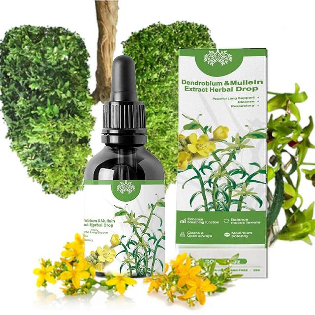 Dendrobium & Mullein Extract - Sinus & Lung Support Herbal Drops (1 Box) 1PCS on Productcaster.