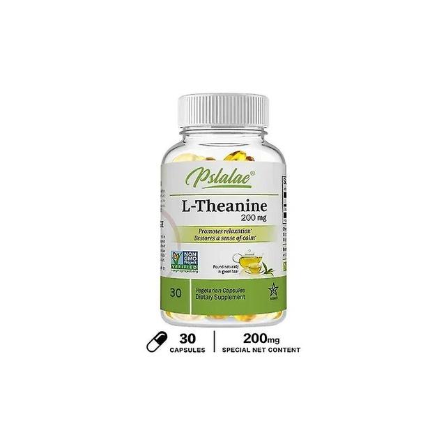 Visgaler L-theanine Capsules - Dietary Supplement To Relieve Stress, Support Healthy Mood And Improve Concentration 30 Capsules on Productcaster.