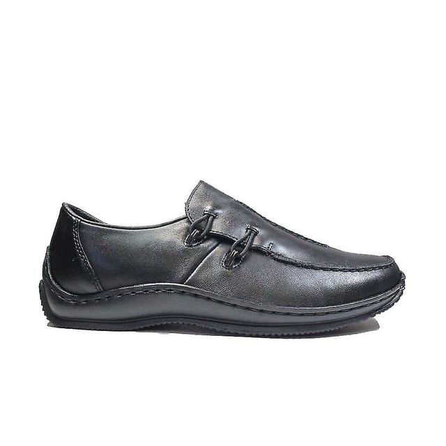 L1751-00 | Celia | Black Leather | Womens Slip On Shoes on Productcaster.