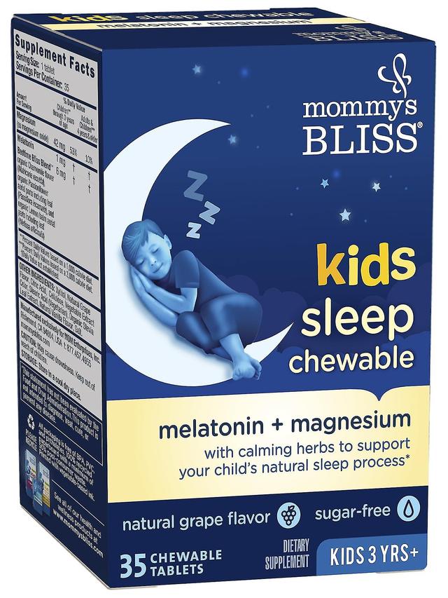 Mommy's bliss kids sleep chewables with melatonin + magnesium, 3+ years, 35 ea on Productcaster.