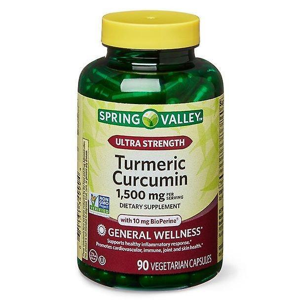 Spring valley ultra-styrke gurkemeje curcumin, 1.500 mg, 90 tælle on Productcaster.