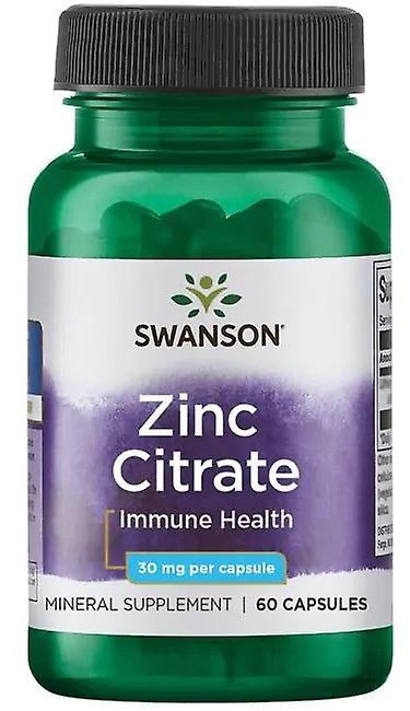 Swanson Zinc Citrate 30Mg 60 Capsules 87614112237 on Productcaster.