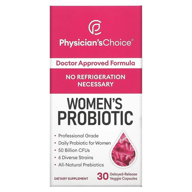 Physician's Choice, Women's Probiotic, 50 Billion CFUs, 30 Delayed-Release Veggie Capsules on Productcaster.