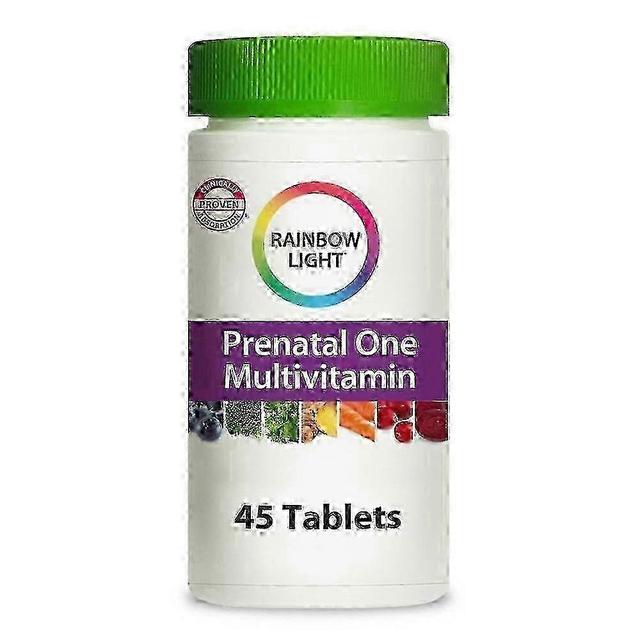 Rainbow Light Pré-natal leve arco-íris com superalimentos & comprimidos multivitamínicos probióticos, 45 ea on Productcaster.