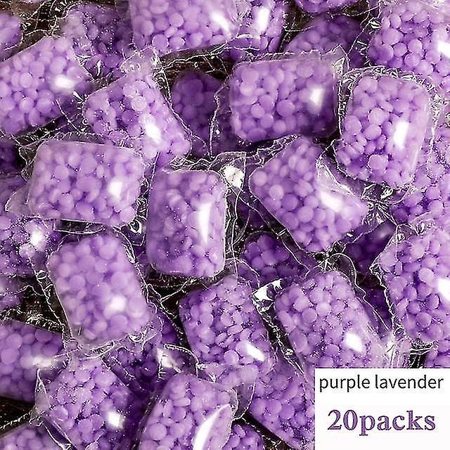 Sjioh 10/20pack Laundry Scent Beads Granule Clean Clothing Increase Aroma Refreshing Lavender Flower 20X on Productcaster.