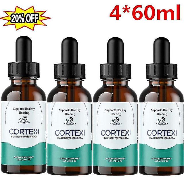 4 stk - Cortexi Drops - Til øresundhed, hørestøtte, sund trommehinde, 60ml on Productcaster.