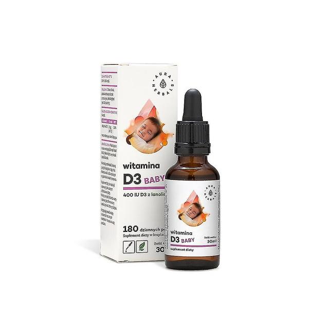 Aura Herbals vitamín D3 dieťa 400 iu v kvapkách 30 ml BI2625 on Productcaster.