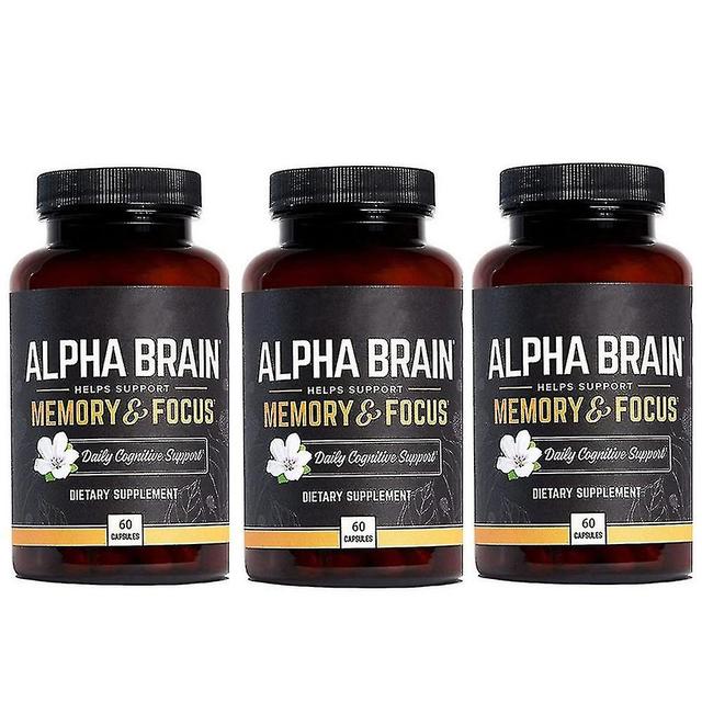 1-3x Alpha Brain Memory & Focus 60 Capsules Supplement Voor Mannen & Vrouwen Au Fast Post 3PCS on Productcaster.