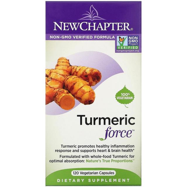 New Chapter, Turmeric Force, 120 Vegetarian Capsules on Productcaster.