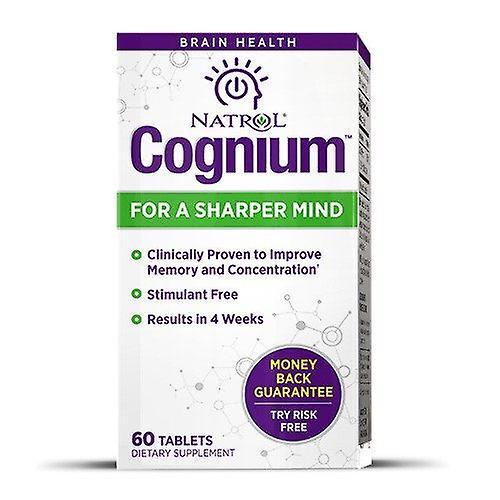 Natrol Cognium Tabletten, Gesundheit des Gehirns, # 1 klinisch untersucht, 60 Zählen on Productcaster.