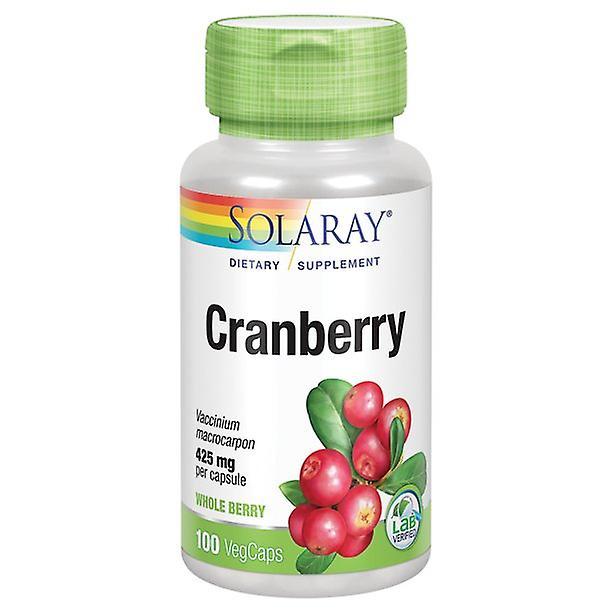 Solaray cranberry berry 425 mg | healthy urinary tract and cardiovascular function support | 50 servings | 100 vegcaps on Productcaster.