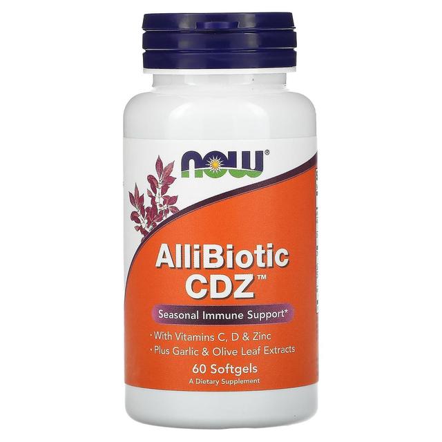 NOW Foods, AlliBiotic CDZ, Seasonal Immune Support, 60 Softgels on Productcaster.