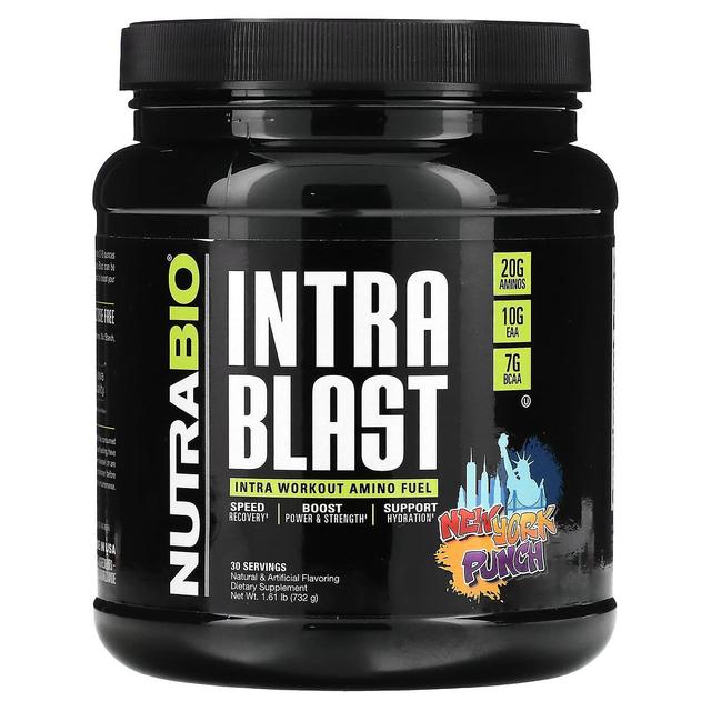 Nutrabio Labs, Intra Blast, Intra Workout Muscle Fuel, New York Punch, 1.61 lb (732 g) on Productcaster.