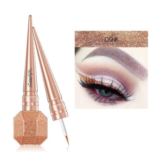 Scacv Colorful Glitter Eyeliner Long Lasting Smudge-proof Eye Liner Highlight Brighten Liquid Eye Liner 09 on Productcaster.