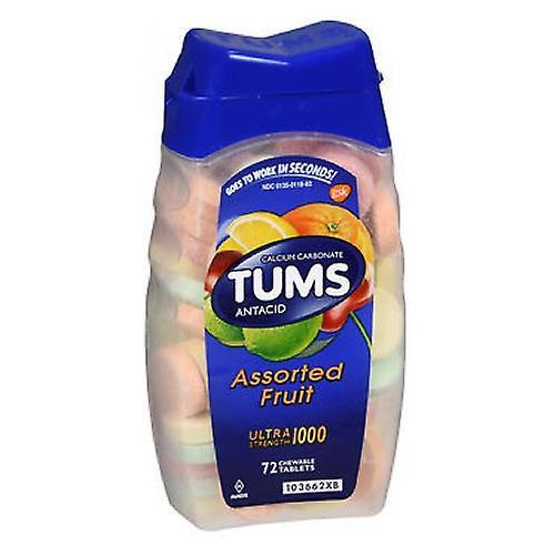 Tums Ultra 1000, Assorted Fruit 72 tabs (Pack of 6) on Productcaster.