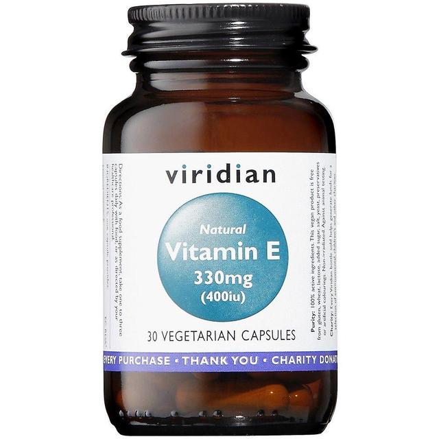 Viridian Vitamin E 400IU Veg Caps 30 (295) on Productcaster.