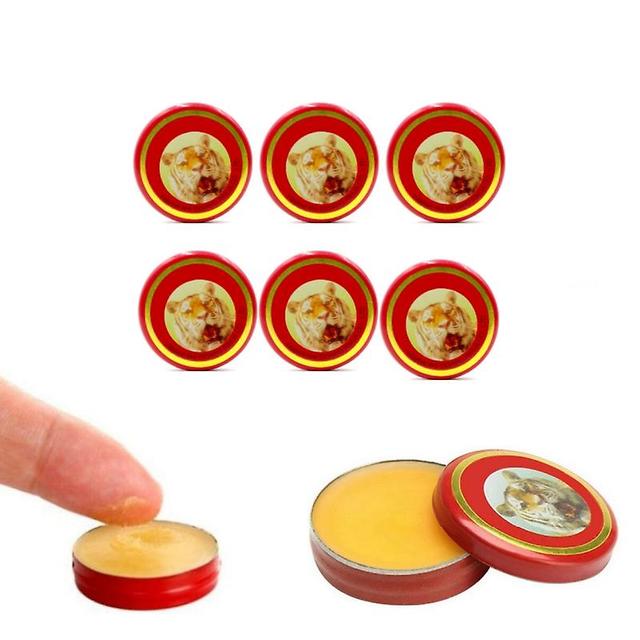 6pcs Red Tiger Balm Ointment Muscle Back Neck Relieving Headache Pain Relief Cool Cream Body Massager Anti Itching Plaster on Productcaster.