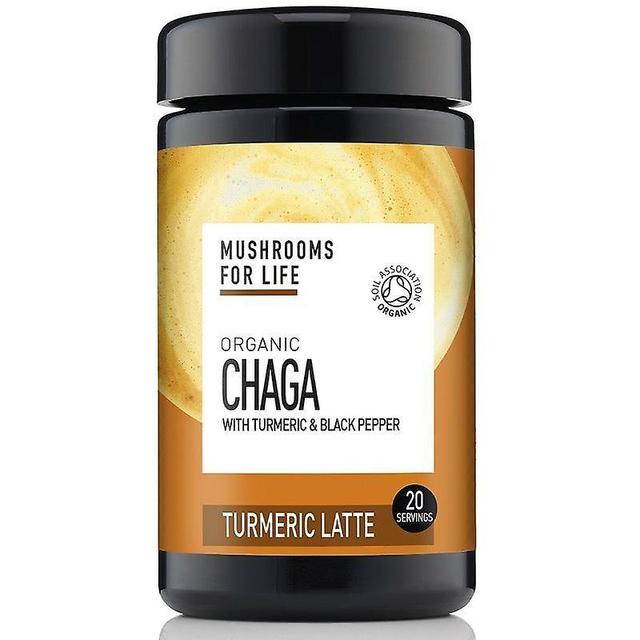 Mushrooms4Life Svampe for livet Økologisk Chaga gurkemeje Latte 120g (MFL505) on Productcaster.