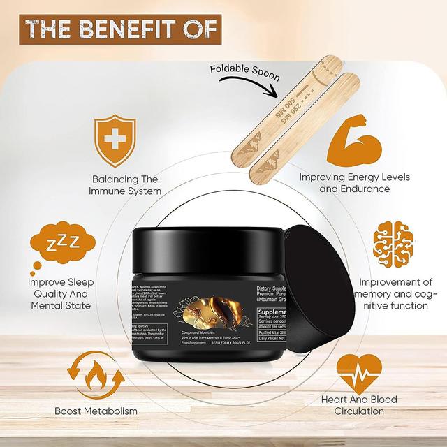 Wtowin Resina orgánica de shilajit, resina de shilajit del Himalaya para aumentar la energía y el apoyo inmunológico, suplemento de shilajit 100% p... on Productcaster.