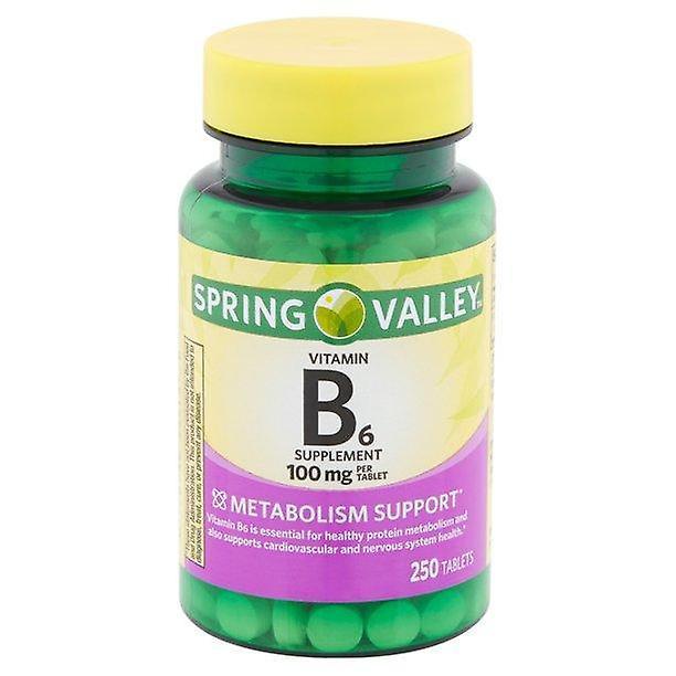 Spring Valley Comprimidos de vitamina B6 do vale da primavera, 100 mgs, 250 de contagem on Productcaster.