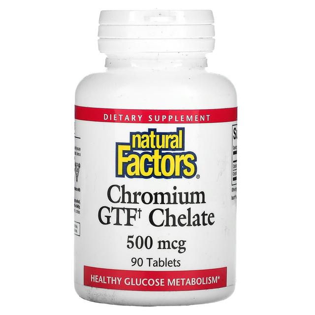 Natural Factors, Chromium GTF Chelate, 500 mcg, 90 Tablets on Productcaster.