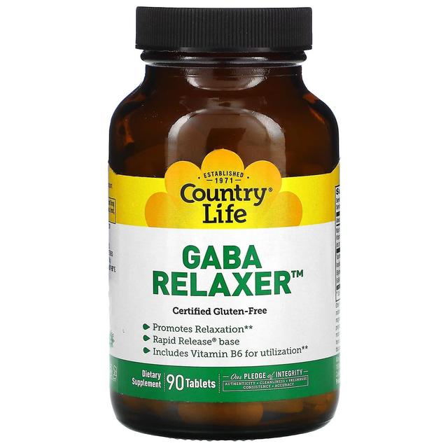 Country Life, GABA Relaxer, 90 Tablets on Productcaster.